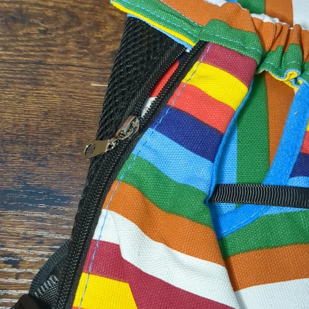 Dog Pet Carrier Geepet Brand Bright Colors Stripes XL App 16 Inches Long